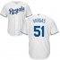 Kansas City Royals #51 Jason Vargas White Cool Base Stitched Youth MLB Jersey
