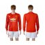 Manchester United Blank Home Long Sleeves Soccer Club Jersey