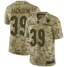 Nike Chicago Bears #39 Eddie Jackson Camo Youth Stitched NFL Limited 2018 Salute to Service Jersey