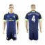 Arsenal #4 Mertesacker Sec Away Soccer Club Jersey
