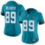 Nike Jacksonville Jaguars #89 Josh Oliver Teal Green Alternate Womens Stitched NFL Vapor Untouchable Limited Jersey