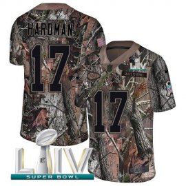 Nike Kansas City Chiefs #17 Mecole Hardman Camo Super Bowl LIV 2020 Mens Stitched NFL Limited Rush Realtree Jersey