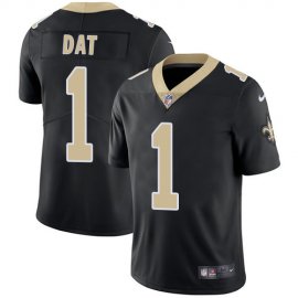 Nike New Orleans Saints #1 Who Dat Black Team Color Mens Stitched NFL Vapor Untouchable Limited Jersey