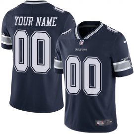 Nike Dallas Cowboys Customized Navy Blue Team Color Stitched Vapor Untouchable Limited Mens NFL Jersey
