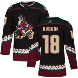 Adidas Arizona Coyotes #18 Christian Dvorak Black Alternate Authentic Stitched NHL Jersey