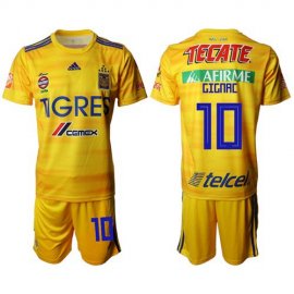 Tigres #10 Gignac Home Soccer Club Jersey