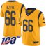 Nike Los Angeles Rams #66 Austin Blythe Gold Mens Stitched NFL Limited Rush 100th Season Jersey
