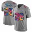 Las Vegas Raiders #28 Josh Jacobs Mens Nike Multi-Color 2020 NFL Crucial Catch NFL Jersey Greyheather