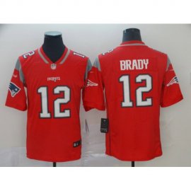 Nike New England Patriots #12 Tom Brady Red Mens Stitched NFL Limited Inverted Legend Jersey
