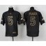 Nike Baltimore Ravens #5 Joe Flacco Black Gold No. Fashion Mens Stitched NFL Elite Jersey