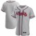 Atlanta Braves Mens Nike Gray Road 2020 Authentic Official MLB Team Jersey