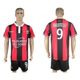 OGC Nice #9 Balotelli Home Soccer Club Jersey