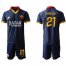 Roma #21 Veretout Third Soccer Club Jersey