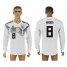 Germany #8 KROOS Home 2018 FIFA World Cup Long Sleeve Thailand Soccer Jersey