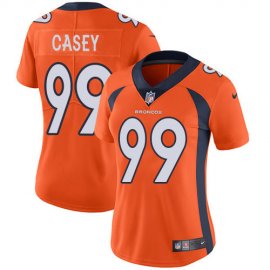 Nike Denver Broncos #99 Jurrell Casey Orange Team Color Womens Stitched NFL Vapor Untouchable Limited Jersey