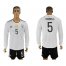 Germany #5 Hummels White Home Long Sleeves Soccer Country Jersey