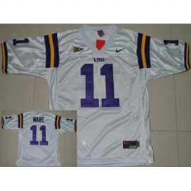 LSU Tigers 11 Spencer Ware White College Football Jersey
