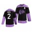 Chicago Blackhawks #2 Duncan Keith Adidas Mens Hockey Fights Cancer Practice NHL Jersey Black