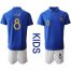 France #8 Lemar 100th Anniversary Edition Kid Soccer Country Jersey
