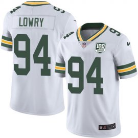 Nike Green Bay Packers #94 Dean Lowry White Mens 100th Season Stitched NFL Vapor Untouchable Limited Jersey
