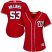 Washington Nationals #53 Austen Williams Red Alternate Womens Stitched MLB Jersey