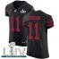 Nike San Francisco 49ers #11 Marquise Goodwin Black Super Bowl LIV 2020 Alternate Mens Stitched NFL Vapor Untouchable Elite Jersey