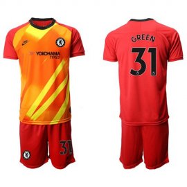 Chelsea #31 Green Red Goalkeeper Soccer Club Jersey
