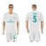 Real Madrid #5 Zidane White Home Soccer Club Jersey