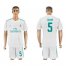 Real Madrid #5 Zidane White Home Soccer Club Jersey