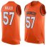 Nike Denver Broncos #57 Demarcus Walker Orange Team Color Mens Stitched NFL Limited Tank Top Jersey