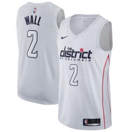 Nike Washington Wizards #2 John Wall White NBA Swingman City Edition Jersey