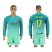 Barcelona #17 Elhadda Sec Away Long Sleeves Soccer Club Jersey