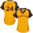 Boston Red Sox #24 David Price Gold 2016 All-Star American League Womens Stitched MLB Jersey