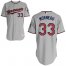 Minnesota Twins #33 Justin Morneau Grey Stitched Youth MLB Jersey