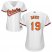 Baltimore Orioles #19 Chris Davis White Home Womens Stitched MLB Jersey