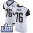 Nike Los Angeles Rams #76 Orlando Pace White Super Bowl LIII Bound Mens Stitched NFL Vapor Untouchable Elite Jersey