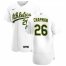 Oakland Athletics #26 Matt Chapman Mens Nike White Home 2020 Authentic Player MLB Jersey