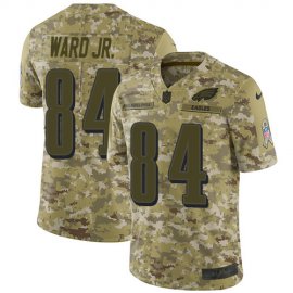 Nike Philadelphia Eagles #84 Greg Ward Jr. Camo Mens Stitched NFL Limited 2018 Salute To Service Jersey