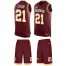 Nike Washington Football Team #21 Sean Taylor Burgundy Red Team Color Mens Stitched NFL Limited Tank Top Suit Jersey