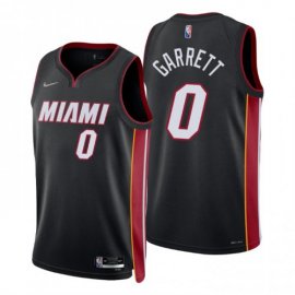 Nike Miami Heat #0 Marcus Garrett Black Mens 2021-22 NBA 75th Anniversary Diamond Swingman Jersey – Icon Edition Mens