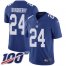 Nike New York Giants #24 James Bradberry Royal Blue Team Color Mens Stitched NFL 100th Season Vapor Untouchable Limited Jersey