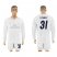 Real Madrid #31 R.Yanez Marine Environmental Protection Home Long Sleeves Soccer Club Jersey