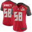 Nike Tampa Bay Buccaneers #58 Shaquil Barrett Red Team Color Womens Super Bowl LV Bound Stitched NFL Vapor Untouchable Limited Jersey