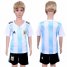 Argentina Blank Home Kid Soccer Country Jersey