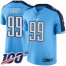 Nike Tennessee Titans #99 Jurrell Casey Light Blue Mens Stitched NFL Limited Rush 100th Season Jersey