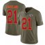 Nike Kansas City Chiefs #21 Bashaud Breeland Olive Mens Stitched NFL Limited 2017 Salute to Service Jersey