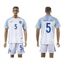 England #5 Smalling Home Soccer Country Jersey