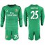 Real Madrid #25 Courtois Green Goalkeeper Long Sleeves Soccer Club Jersey