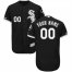 Chicago White Sox Majestic Alternate Flex Base Authentic Collection Custom Jersey Black