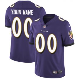 Nike Baltimore Ravens Customized Purple Team Color Stitched Vapor Untouchable Limited Mens NFL Jersey